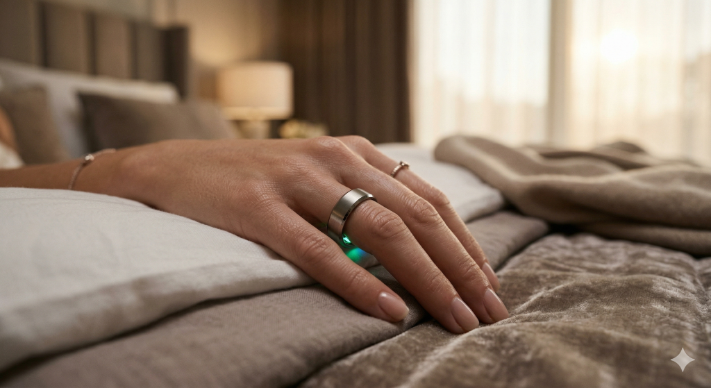 Mejor anillo inteligente de 2026 midiendo el sueño y el ritmo circadiano.